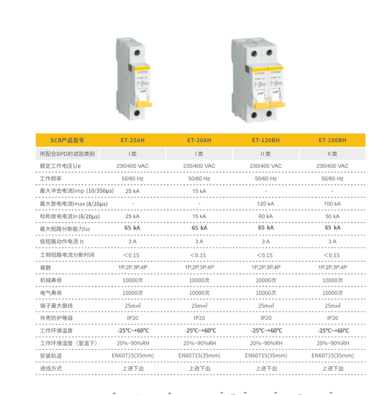 浪涌后備保護器