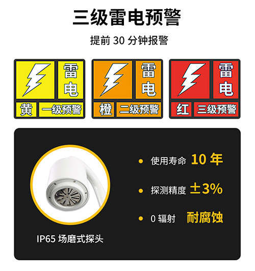 雷電預(yù)警裝置廠家_三級(jí)雷電預(yù)警